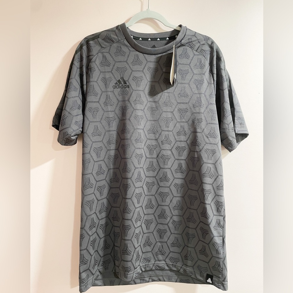 NWT Adidas Tango Jacquard Grey Soccer Size M